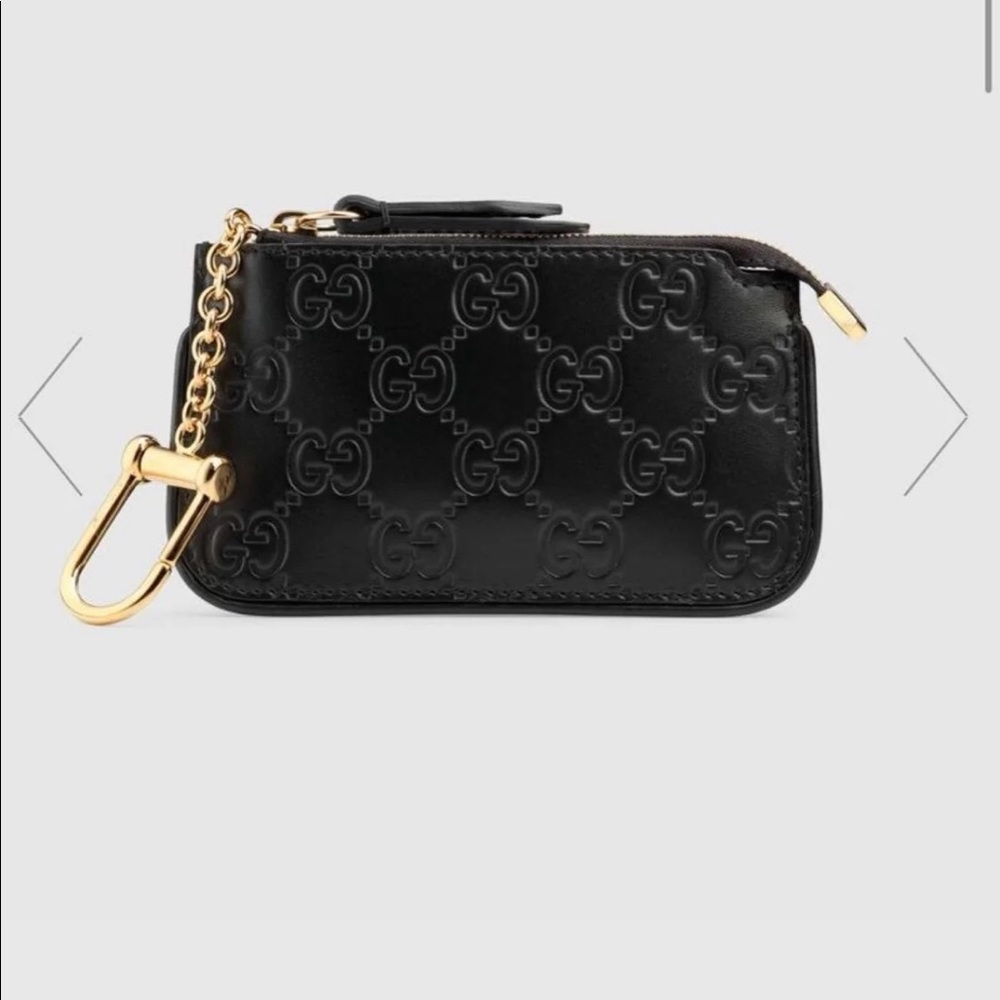 Gucci Signature Monogram Key Pouch
